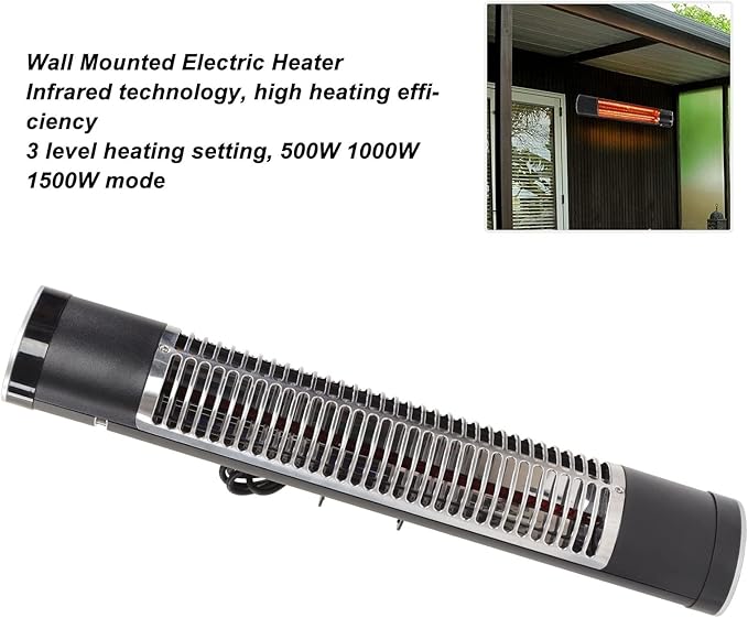 Waterproof heater for pergola